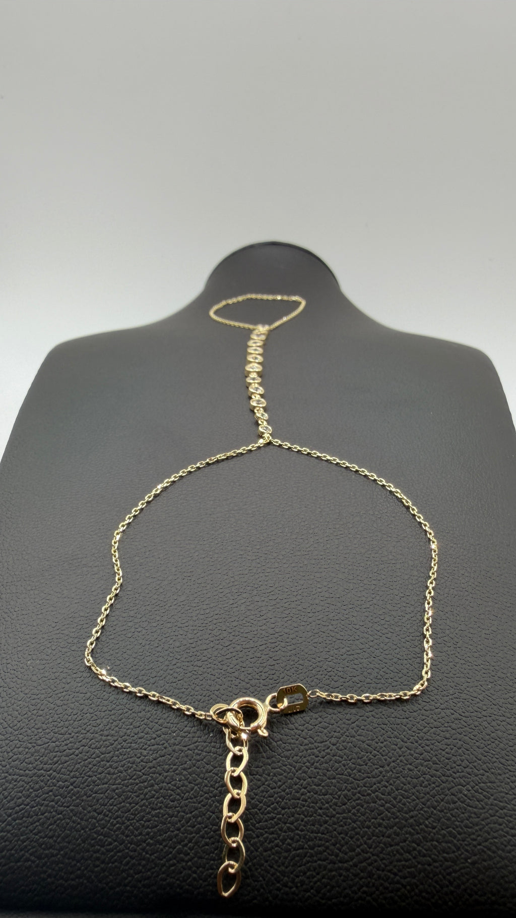 10K Solid Gold Hand Chain