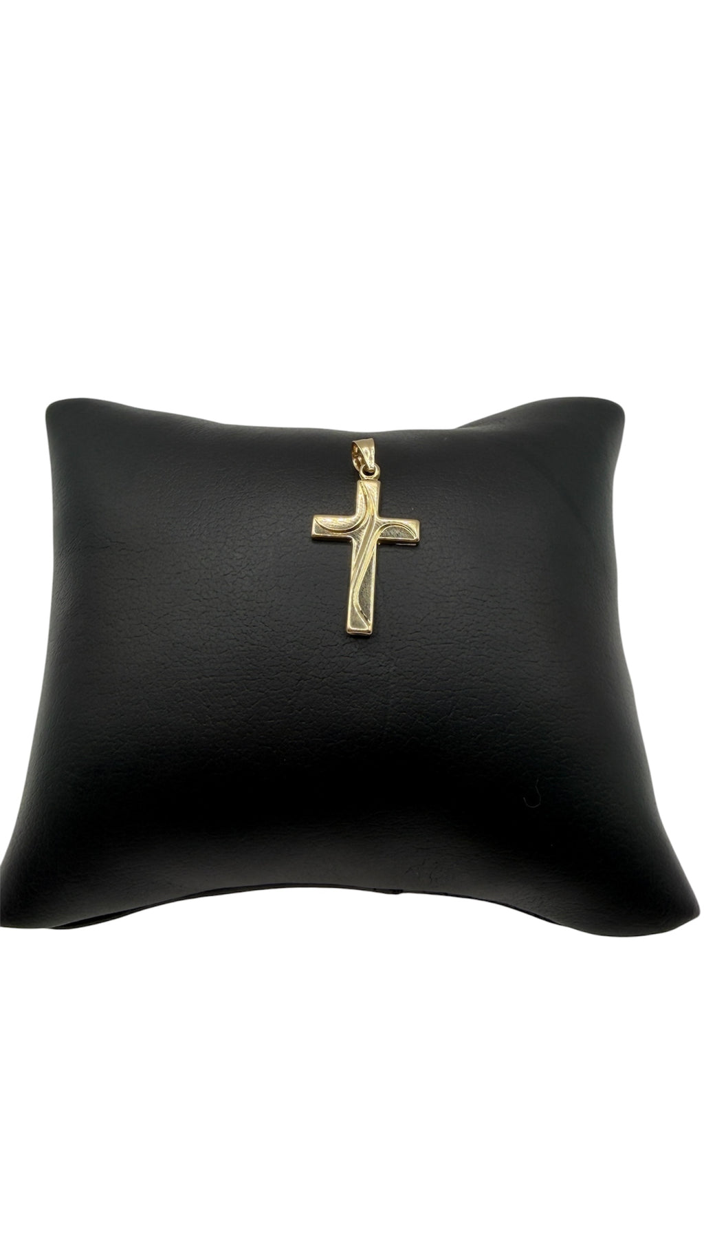 14K Solid Gold Cross Pendant