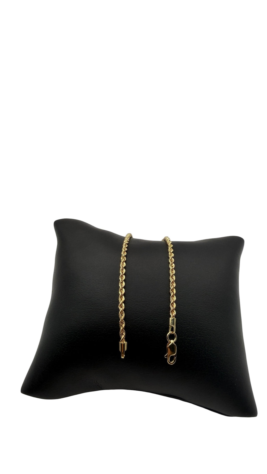 18K Gold Rope Bracelet | 7” | 2mm