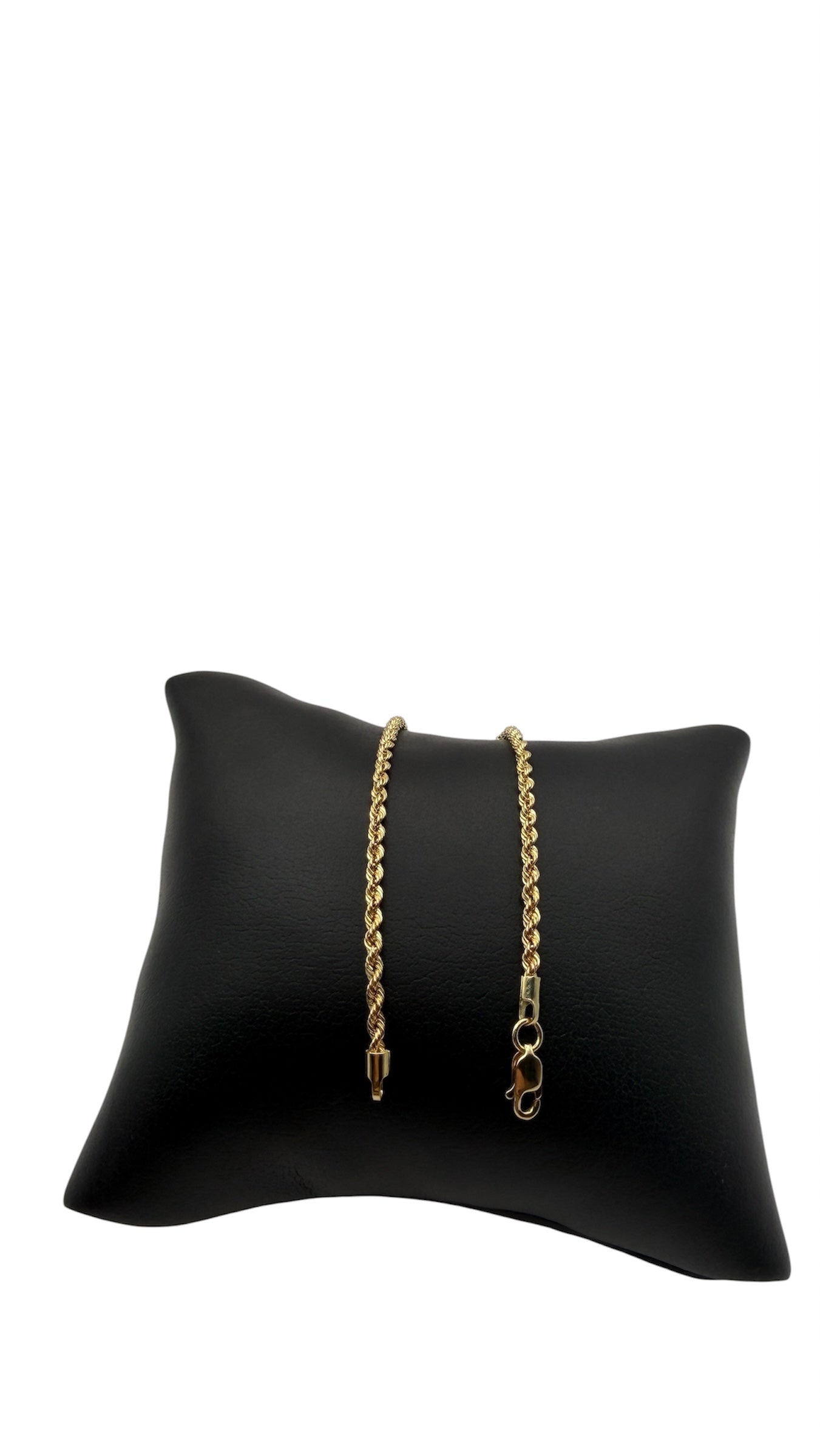 18K Gold Rope Bracelet | 7” | 2mm