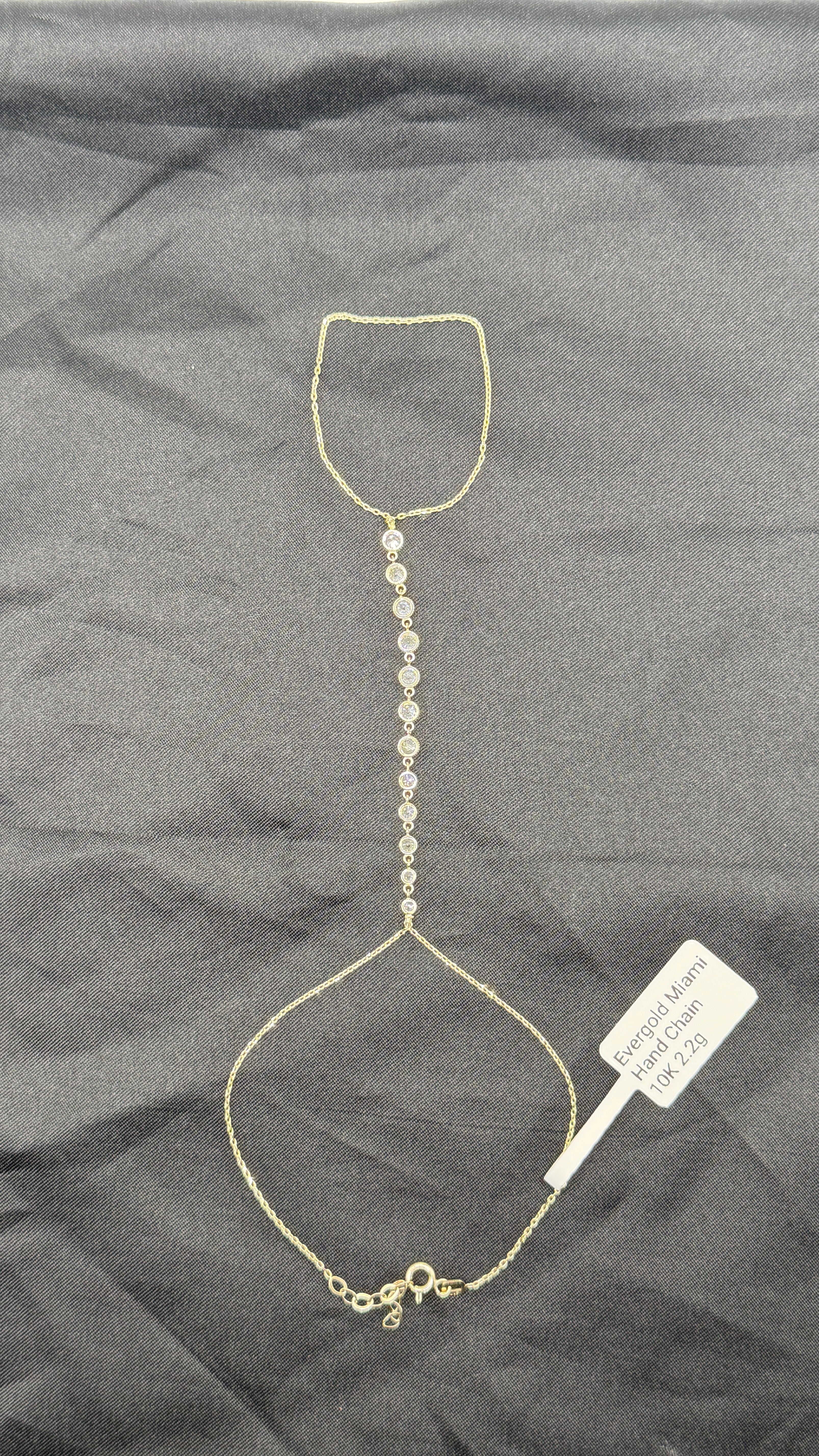 10K Solid Gold Hand Chain