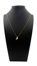 14K Solid Gold Teardrop Pendant Necklace – 18"