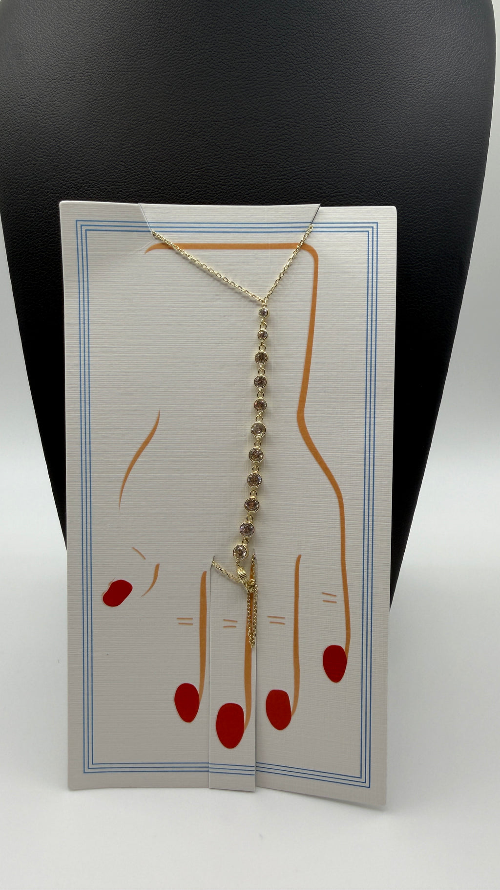 10K Solid Gold Hand Chain