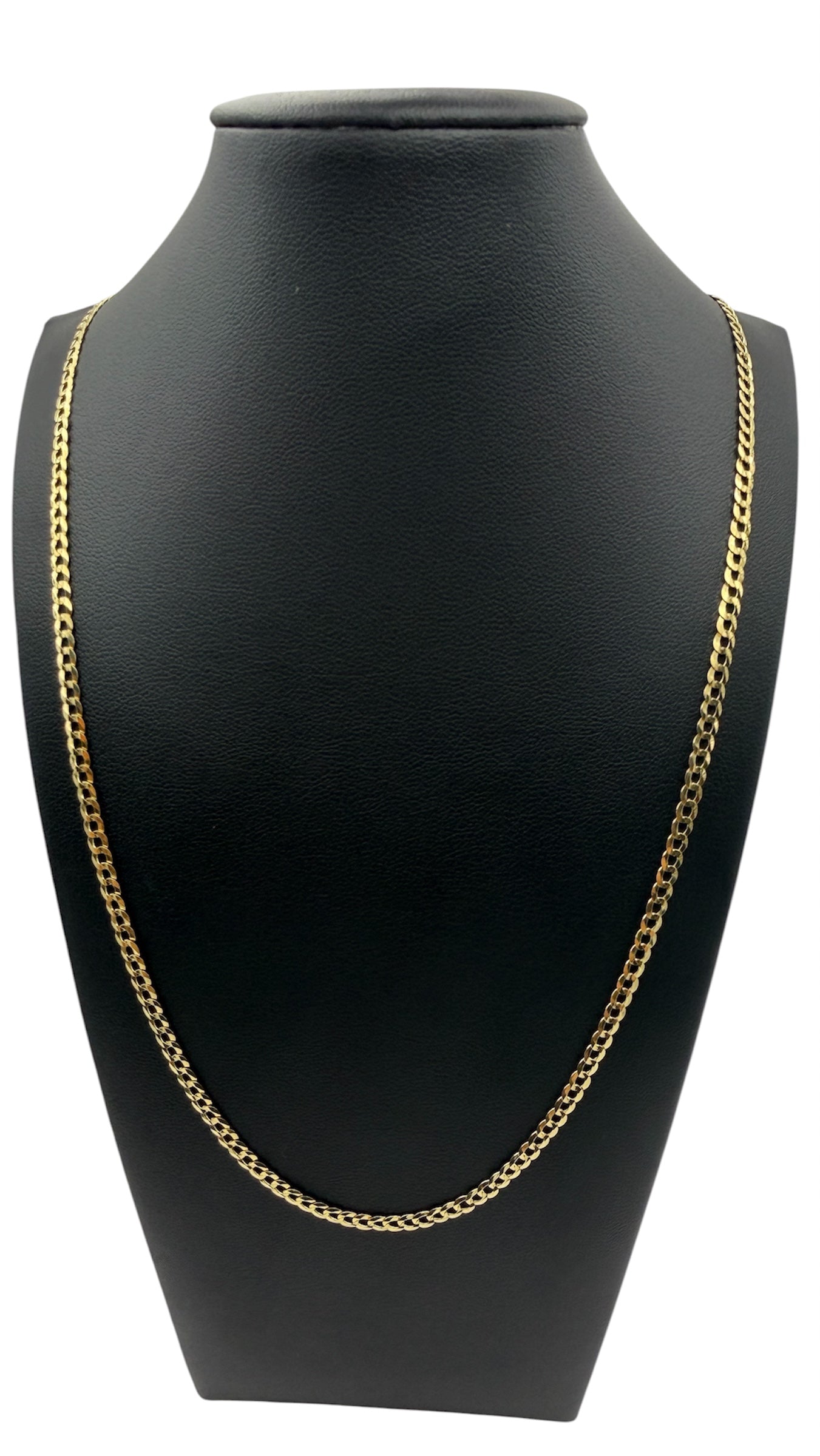 14K Diamond Cut Cuban Link Chain Necklace