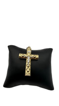 14K Gold Crucifix Pendant | Diamond Cut | White Gold Christ | 3.70g | Evergold Miami