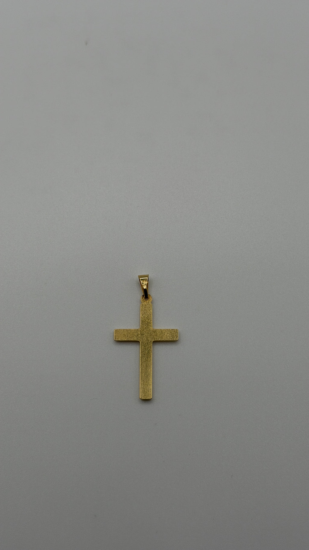 14K Solid Gold Cross Pendant