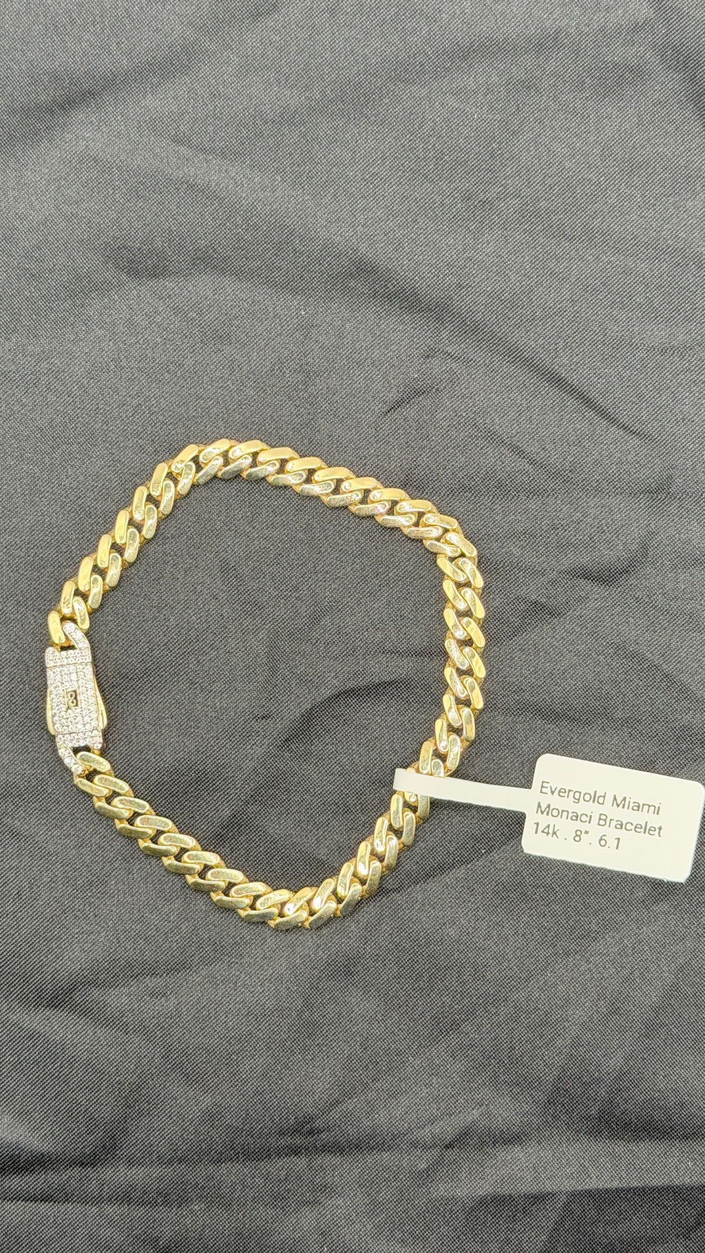 Monaci Cuban Bracelet – Solid 14K Gold | 6.1mm | 8” | 6.22g