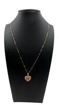 14K Solid Gold Heart Pendant Necklace – 20"