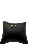 14K Solid Gold Clover Style Stud Earrings