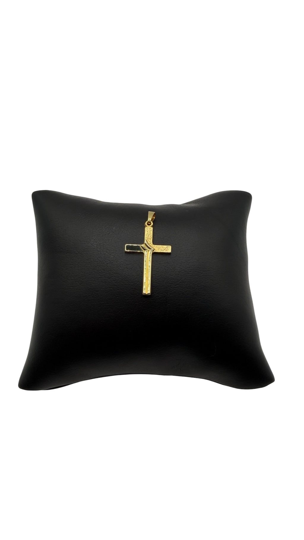 14K Solid Gold Cross Pendant