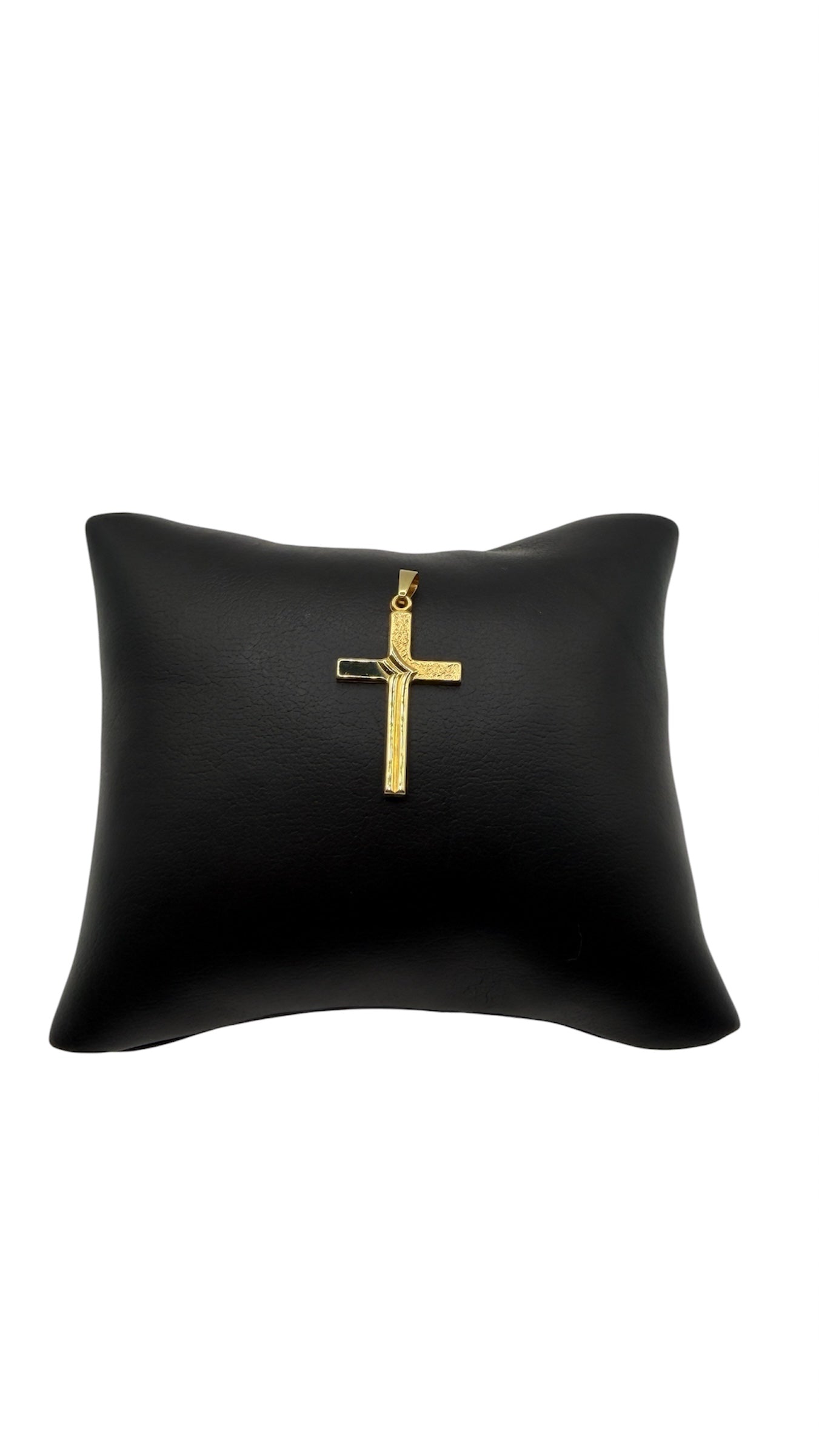14K Solid Gold Cross Pendant