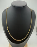 14K Solid Gold Box Chain Necklace – 20" | 2mm