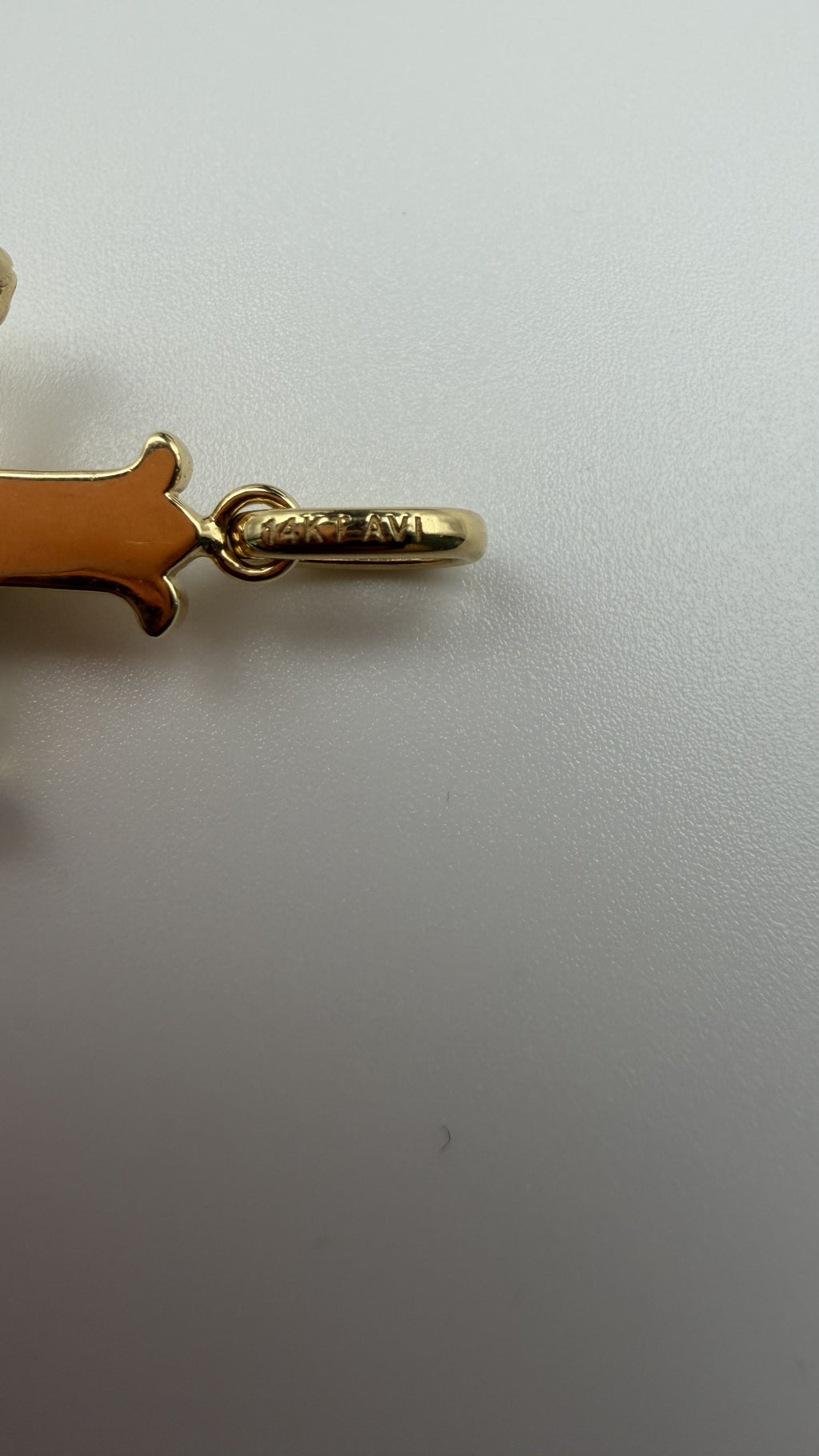 14K Solid Gold Crucifix Pendant – 31.75mm