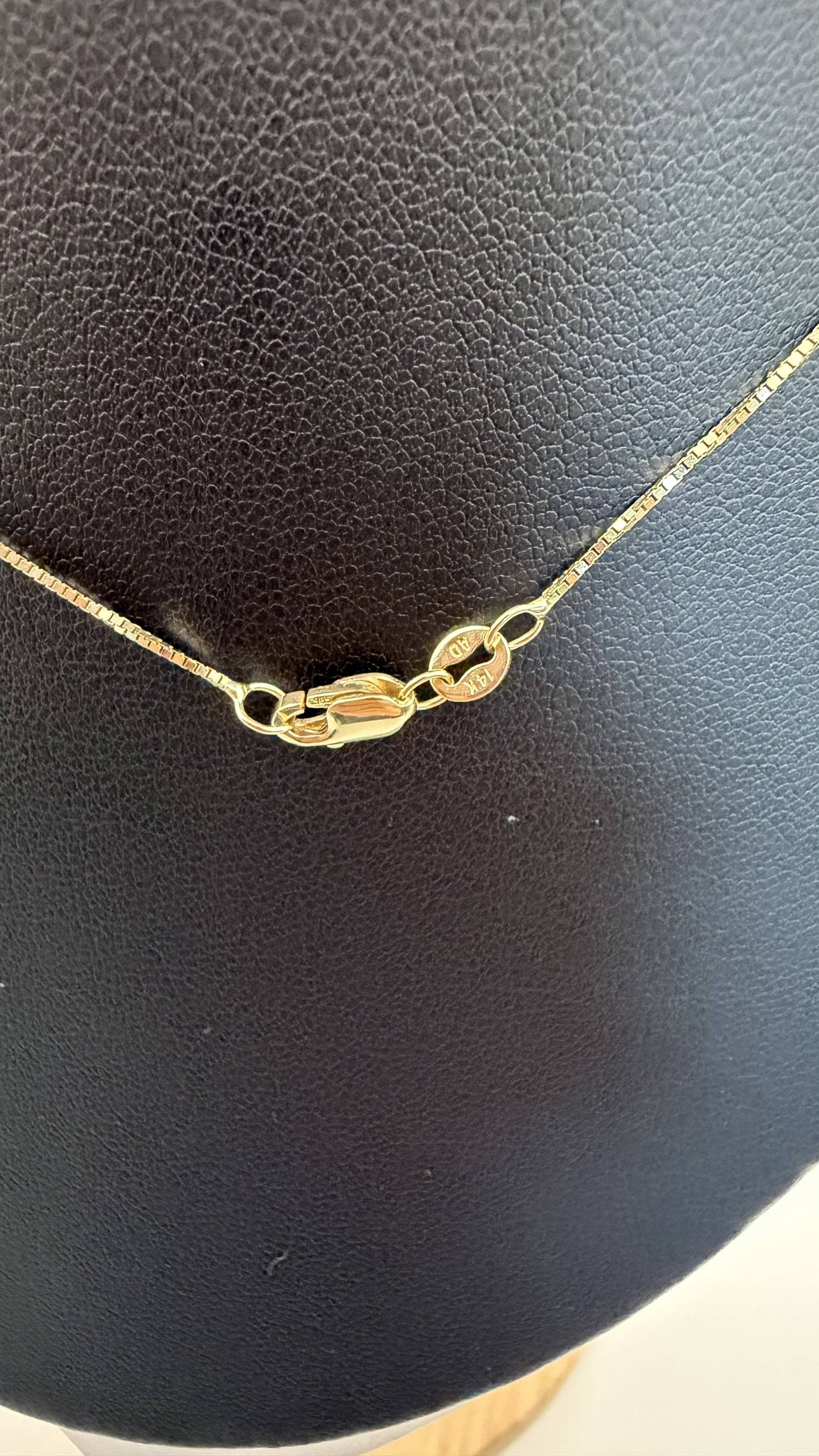 14K Solid Gold Heart Pendant Necklace – 20"