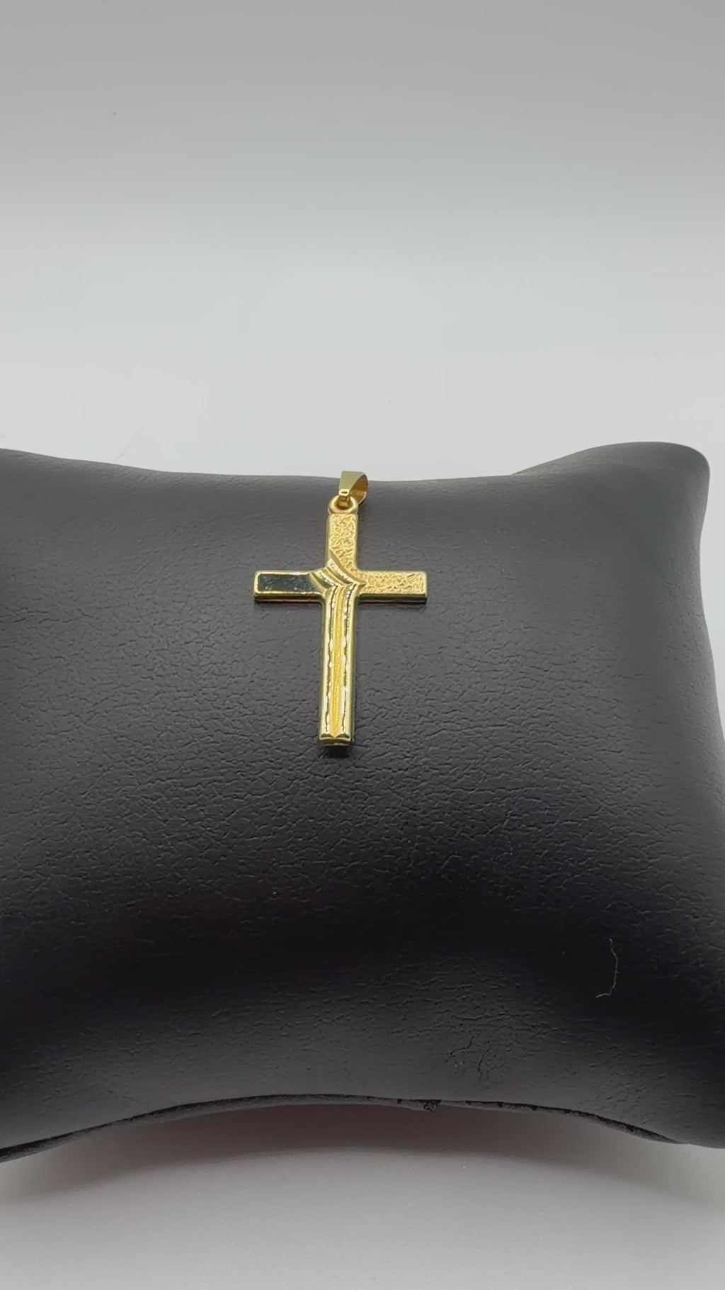 14K Solid Gold Cross Pendant