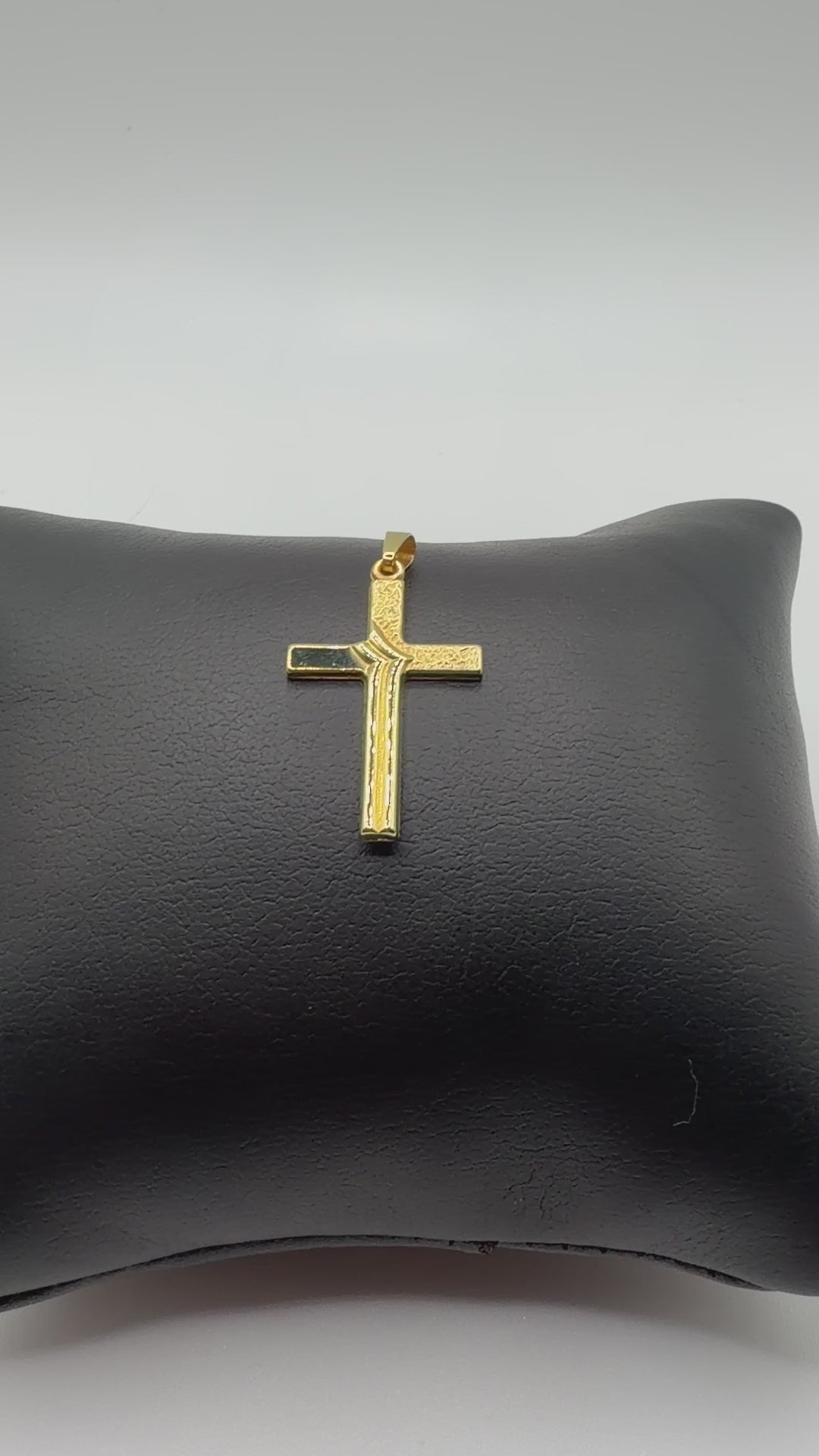14K Solid Gold Cross Pendant