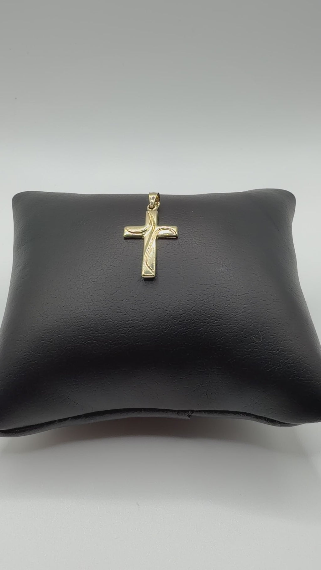 14K Solid Gold Cross Pendant